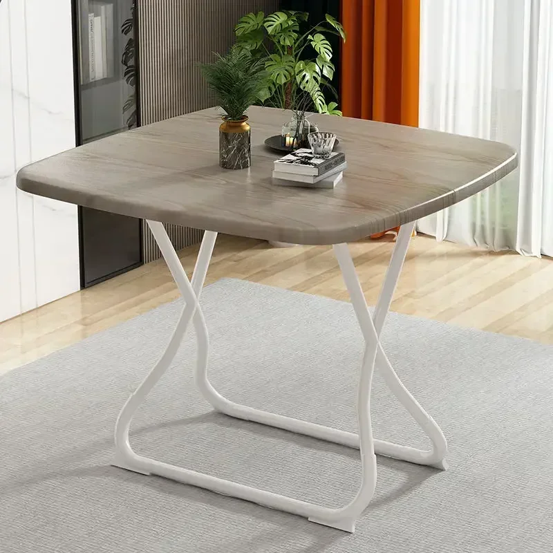Home furnitureFolding  Dining  Household Dining Table Space-saving Foldable Simple Small Square  Rental Portable Table