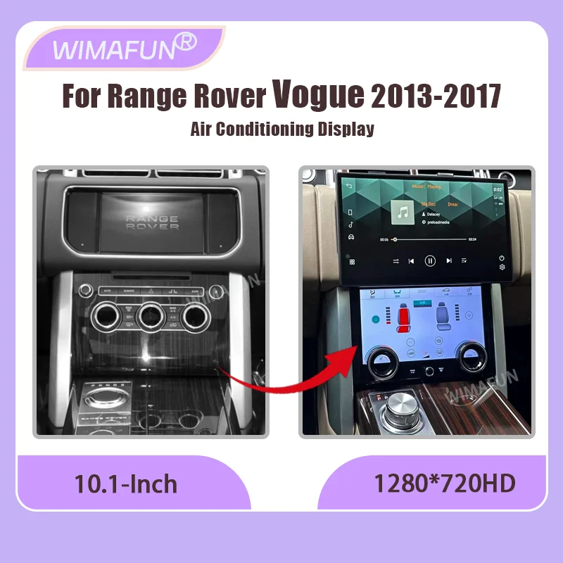 New Upgrade 10.1 Inch AC Panel For Range Rover Vogue L405 2013-2017 Car Conditioning System Climate Control Interface
