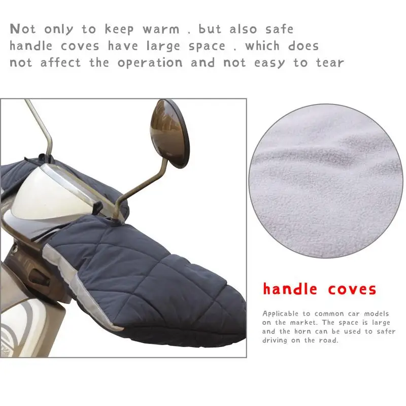 Guantes de agarre para manillar de motocicleta, manoplas impermeables a prueba de viento, más cálidos y gruesos, Invierno