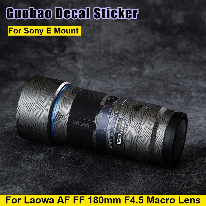 laowa-af-ff-180mm-f45-マクロ用-ソニーeマウントレンズ用-ステッカー-デカール-スキン-レンズビニールラップフィルム-コート-180-45