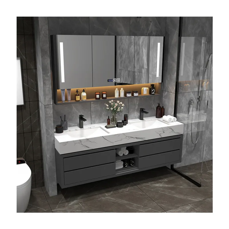 American Style Hotel Waterproof High End Bathroom Furniture Set Bathroom Cabinet Vanities