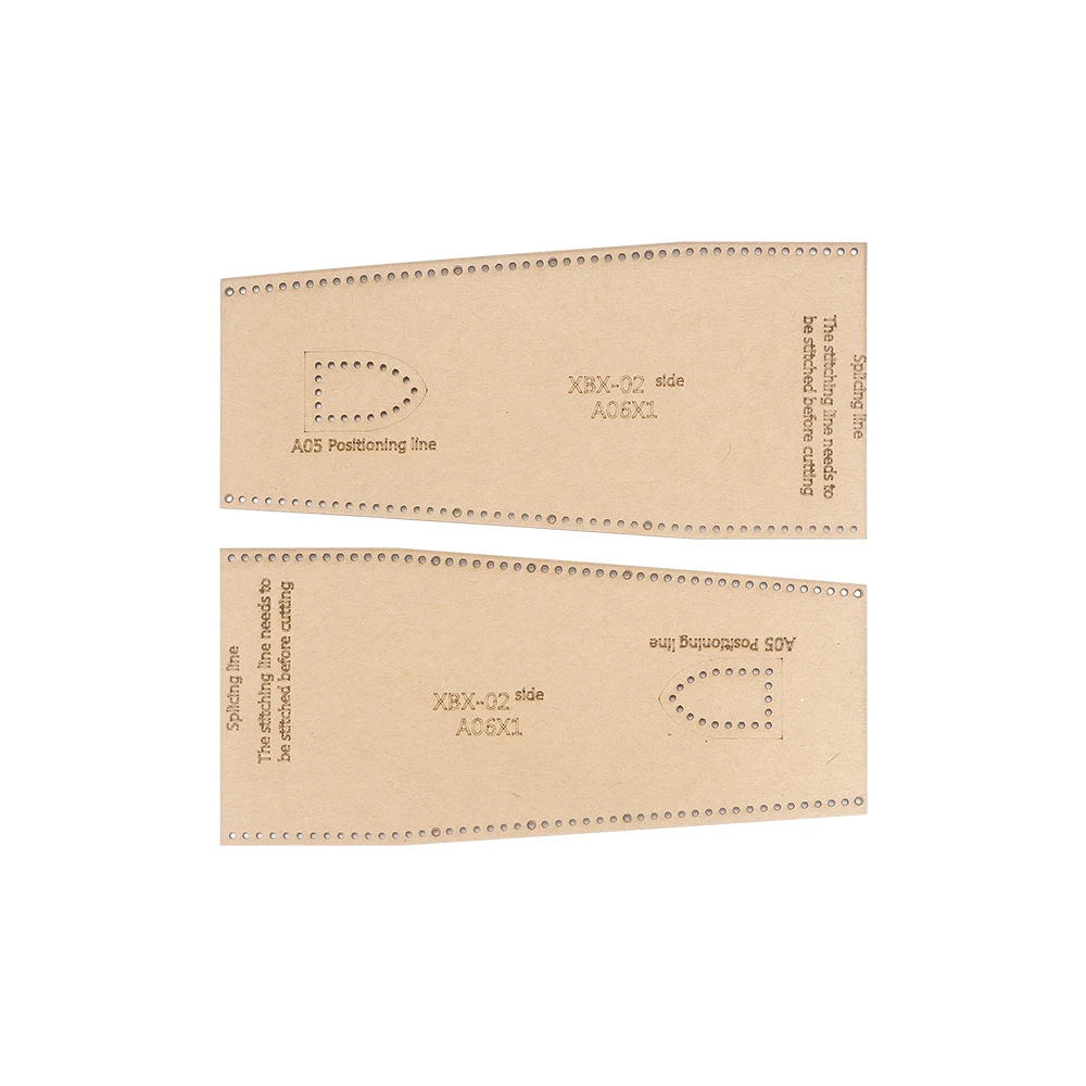 DIY Leather Paper Pattern Set for Elegant Bags