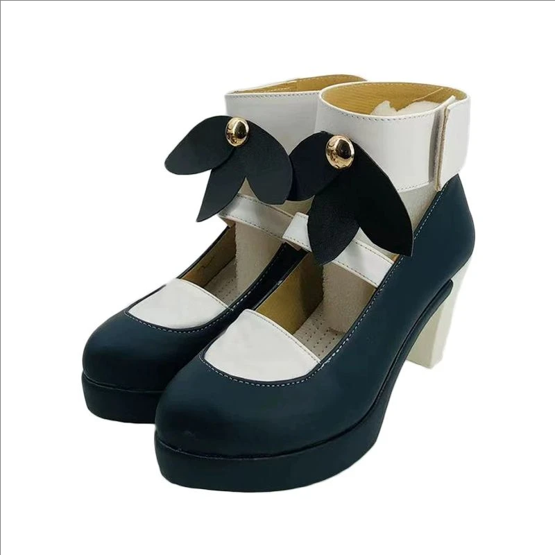Biblioteca de ruina angela cosplay sapatos trajes de jogo feminino salto alto sapatos de couro artificial anime jogos vestir-se