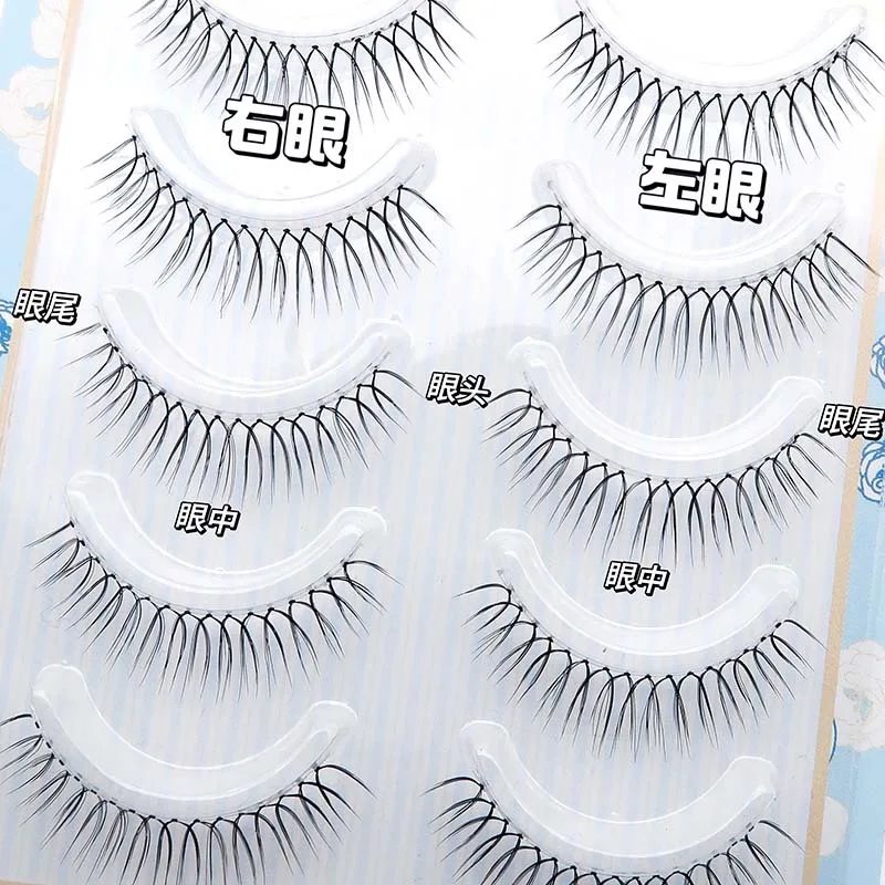 Natural Transparent Stem Lashes Korean Fake Eyelashes Makeup U-shaped Handmade Eyelash Extension Tools Wholesale