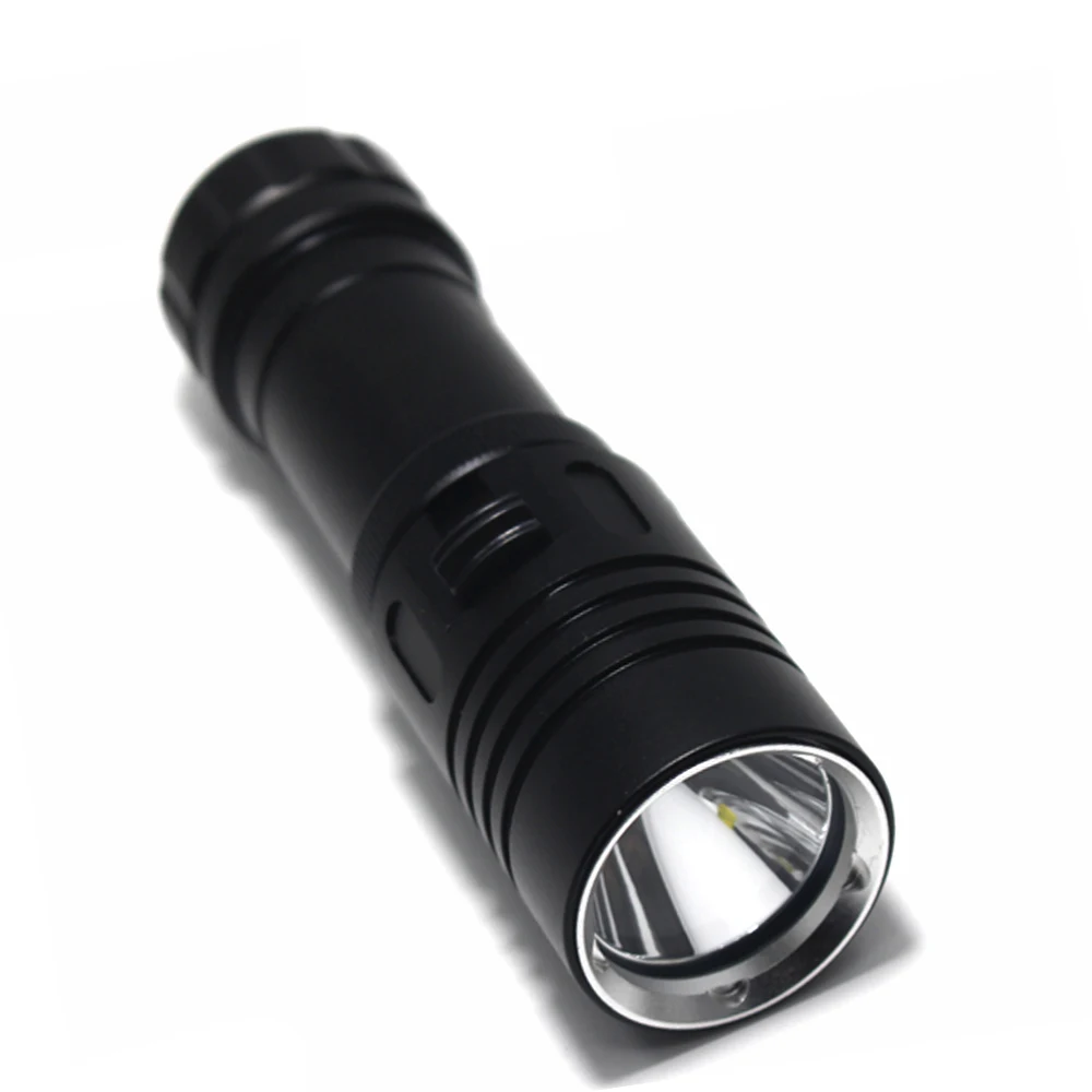 5000 Lumens L2 LED Diving Flashlight 100M Underwater Waterproof Camping Lanterna Yellow light Torch + 26650 Battery + Charger