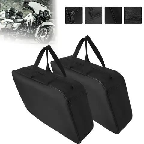 오토바이화물 가방 안장 가방 투어 팩 Honda Goldwing GL1800 Harley Touring Road King Electra Street Glide 용 소프트 라이너