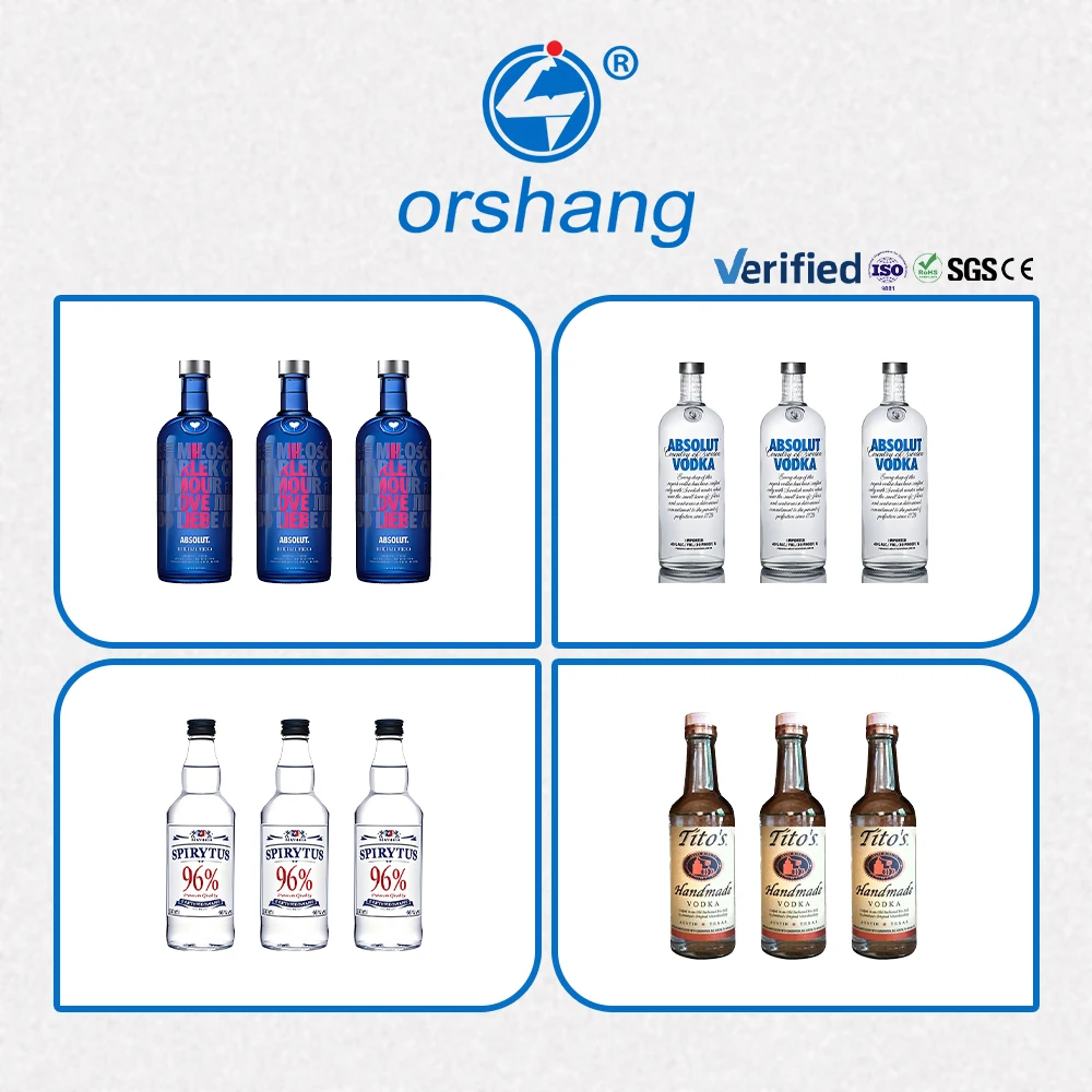 Orshang High Productivity Automatic Beverage Production Line Follow Type Liquid Wine Filling Capping Labeling Machine 2 Heads