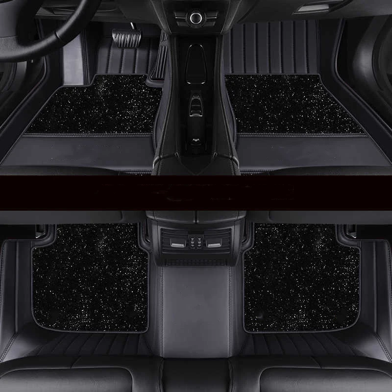 

5D Custom Car Floor Mats For Toyota Land Cruiser 100 200 300 Auto Carpets Double Layer Foot Coche Floor Liners Blanket