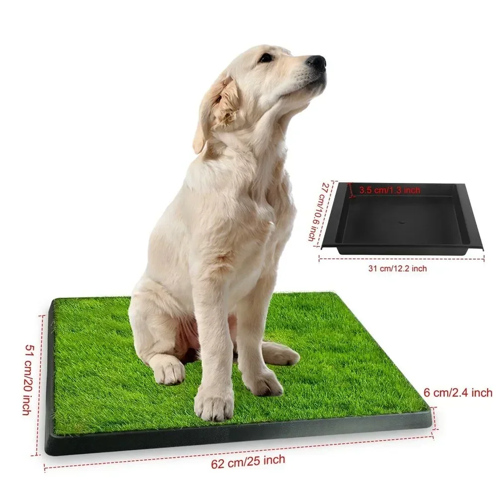 Pet Toilet Dog Litter Box Pad Potty  Dog Training Synthetic Grass Mesh Tray Indoor Outdoor Use Dog Toilet