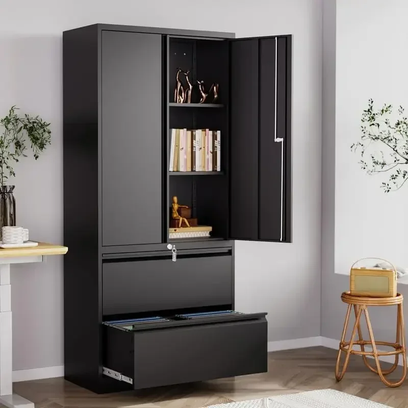 Bestsellerxmsj.Metal File Cabinets, Lateral Filing Cabinet With 2 Drawers, 71" …