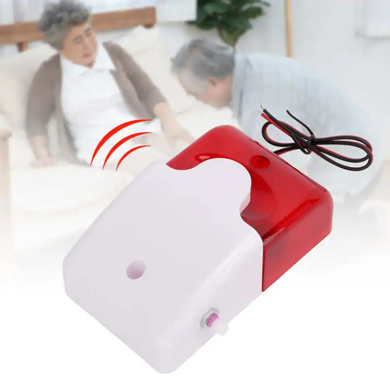 Alarma de luz de sonido Flash de alto decibelio ajustable resistente a impactos dispositivo de advertencia de seguridad nuevo