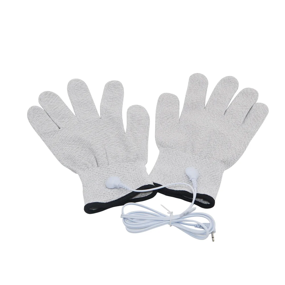 Guantes de electrodos Tens EMS, estimulador muscular, fisioterapia para Tens, máquina masajeadora, relajación eléctrica, alivio del dolor de manos