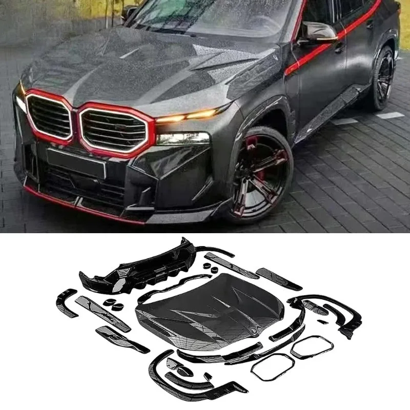 Applicable to ForBMW XM G09 LD Style Body Kit Front Lip Side Skirt Diffuser Rear Spoiler