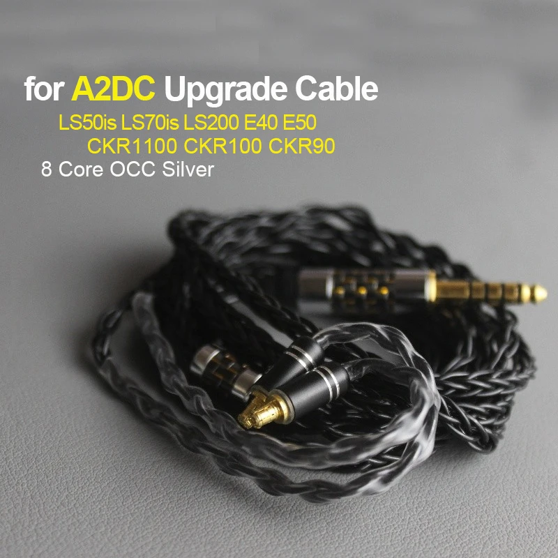 สำหรับ A2DC Ls50is LS70is E40 LS300is Ckr90 Ckr100หูฟังพร้อมไมโครโฟน OCC ชุบเงินอัพเกรด2.5 4.4 Balance
