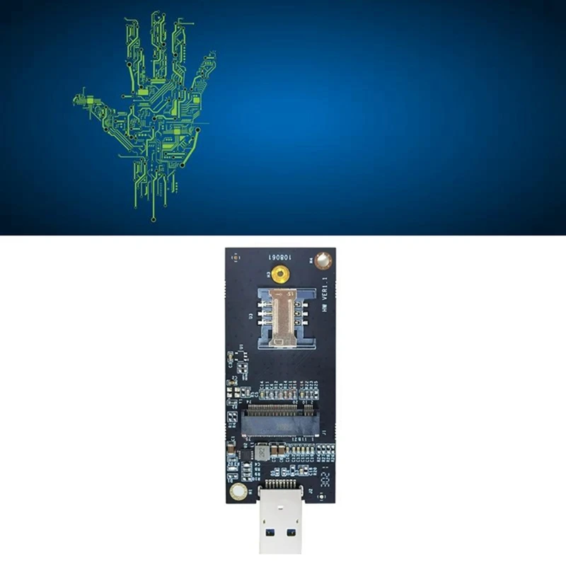 NGFF Key-B to USB 3.0 Adapter Card Test Board Supports 3G/4G/5G Hot Sale in Stock