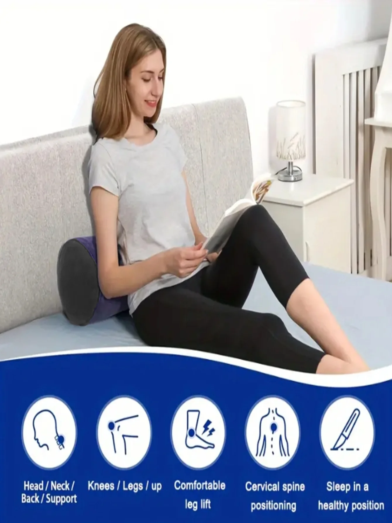 وسادة أسطوانية قابلة للنفخ للزوجين متعددة الوظائف، وسادة تحديد المواقع على شكل حرف G للسيدات، دعم القضيب المحمول