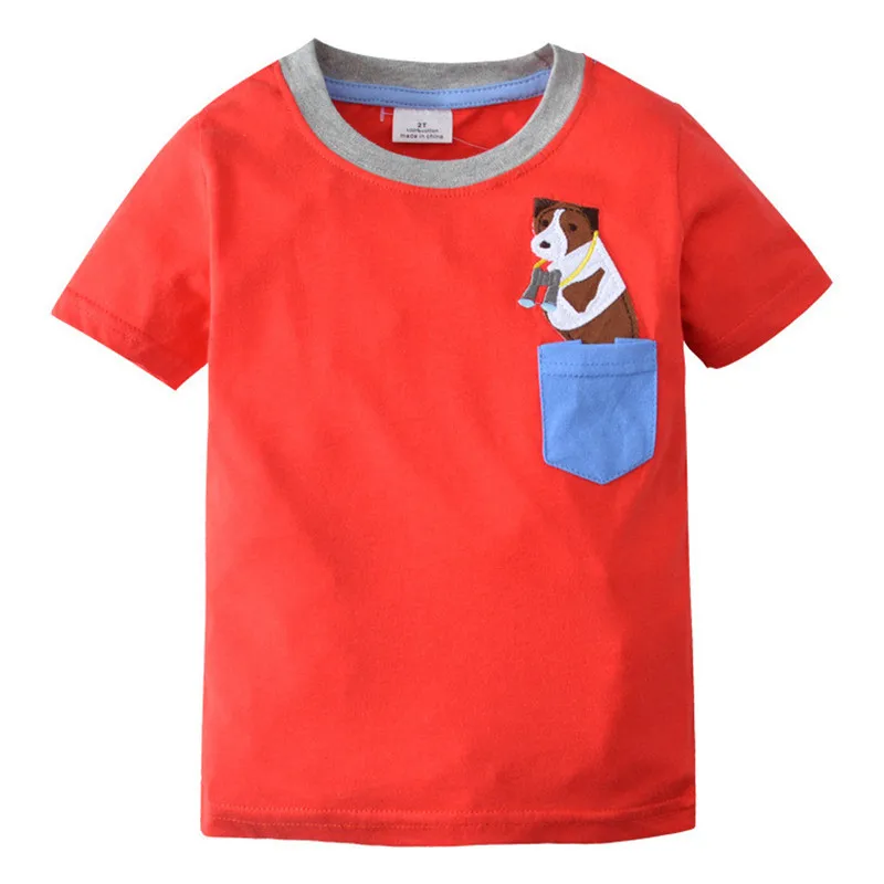 Camiseta de manga curta listrada para meninos e meninas, camisetas de algodão, tops para crianças, roupas da moda, 2-7t