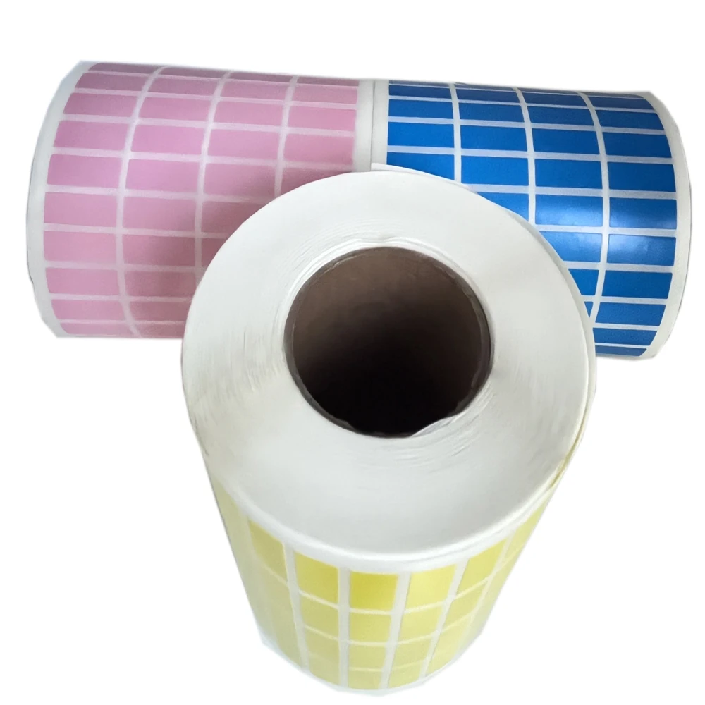 4 Row Pink Classification Storage Distinguish Blank Sticker Labels Roll Direct Print Price Label Stickers