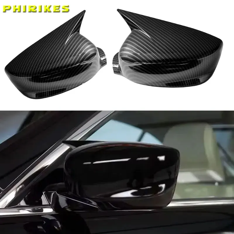 

For Honda Accord 8th 8.5th 9.5th 2008-2017 Car Sticker Rearview Side Mirror Cover Wing Cap Exterior Door Case Trim Black