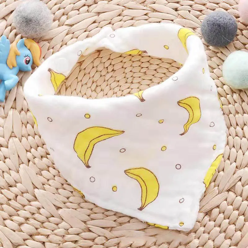 Baby Bib Soft Cotton Baby Drool Bibs Cute Triangle Scarf Comfortable Drooling and Teething Towel Saliva Towel for Newborn