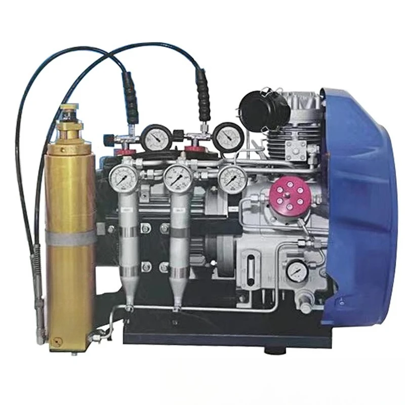 

High pressure diving fire scuba paint ball marine bottle filling breathing air filling pump compressor 35MPa 450kg