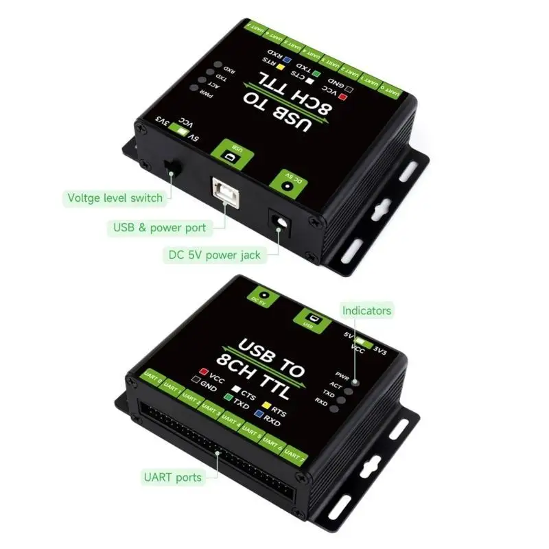 Y1UB Gebruiksvriendelijke USB naar 8-kanaals UART-module voor industriële toepassingen