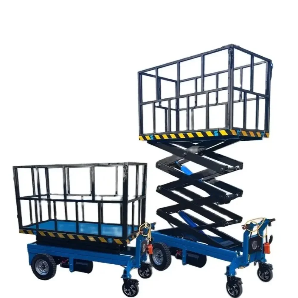 

Electric lift scissor type hydraulic small lift platform