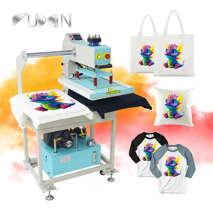 

Double Station Semi-automatic Hydraulic Heat Press Machines for T-shirt and Printer 40*40cm 40*60cm