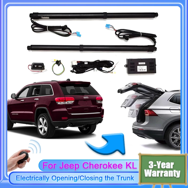 For Jeep Cherokee KL 2013~2024 Vehicle Electric Tailgate Lift for Trunk Intelligent Opening of Tail gate Soft Close Car Door