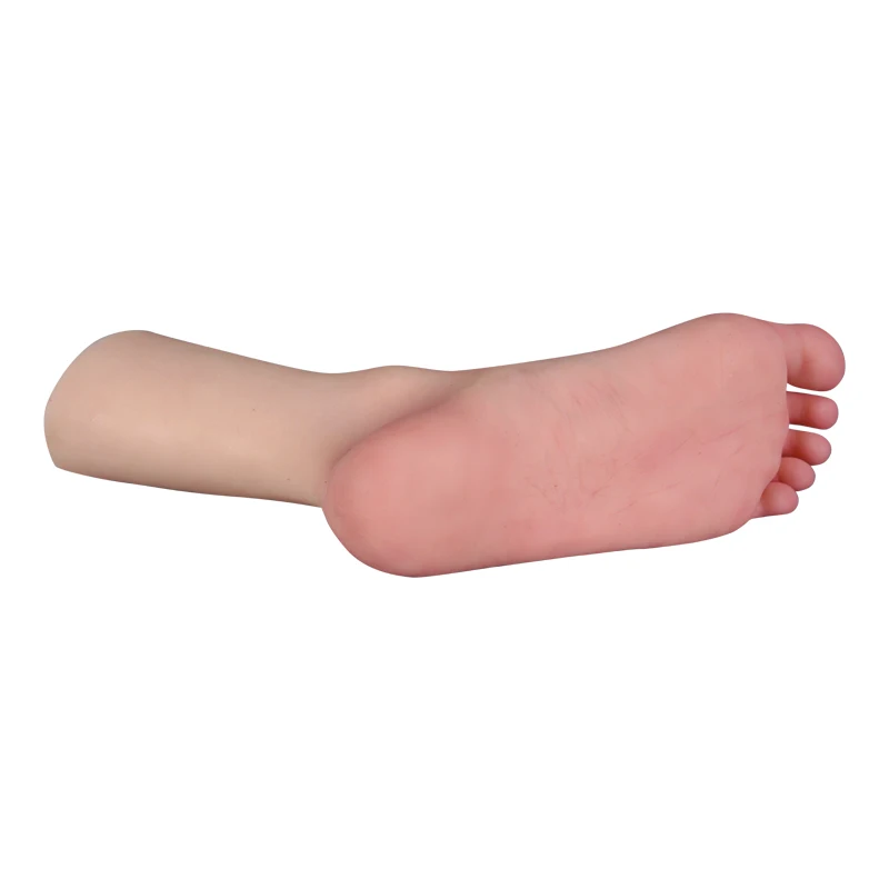 Lifelike Silicone Feet Model Female Fake Nail Practice Mannequin Fetish Feet For Footjob Shoes Socks Jewelry Display Zishine