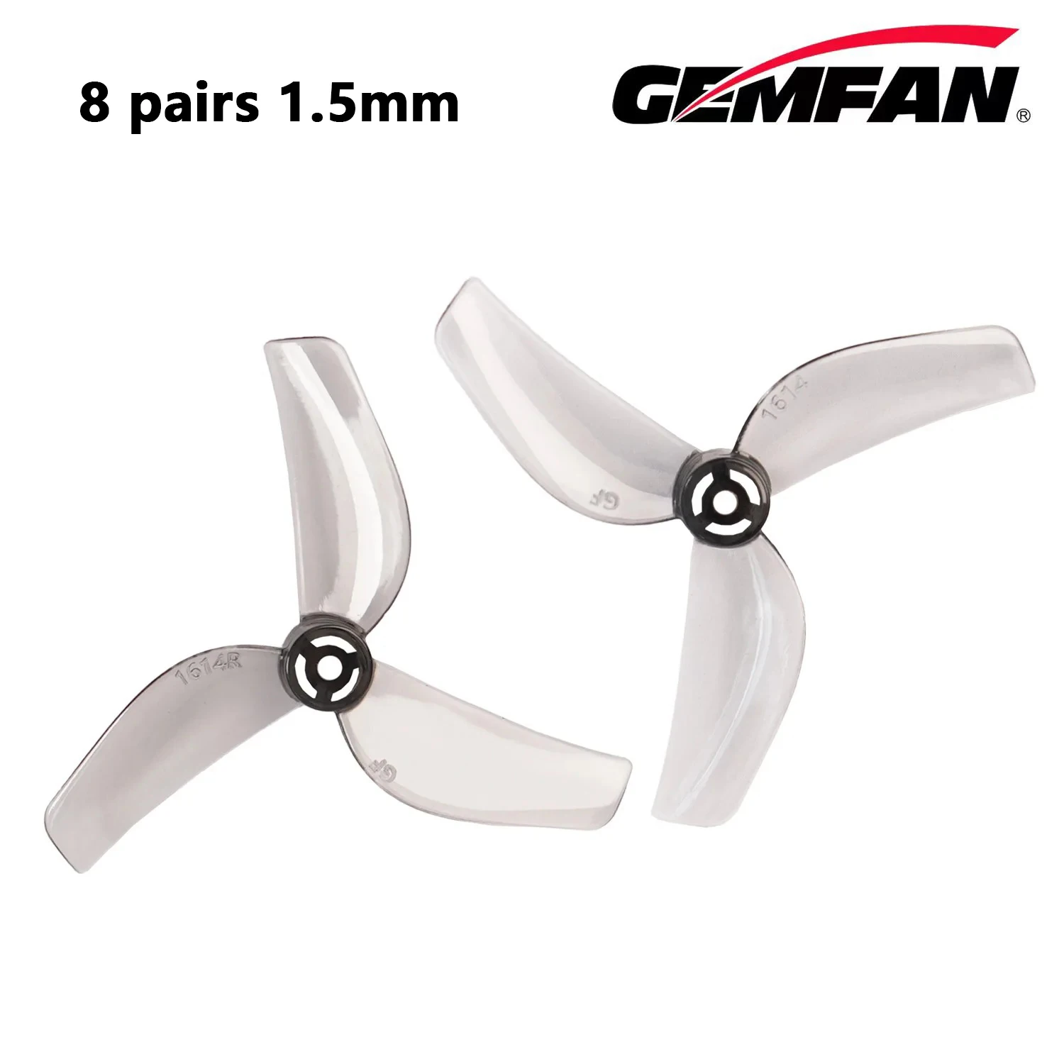 16 Paare/8 Paar Gemfan 1614 40 mm 3-Blatt-PC-Propeller T-Mount 1 mm 1,5 mm 0805-Motor für FPV RC FreestyleTinywhoop Drohnen BETAFPV