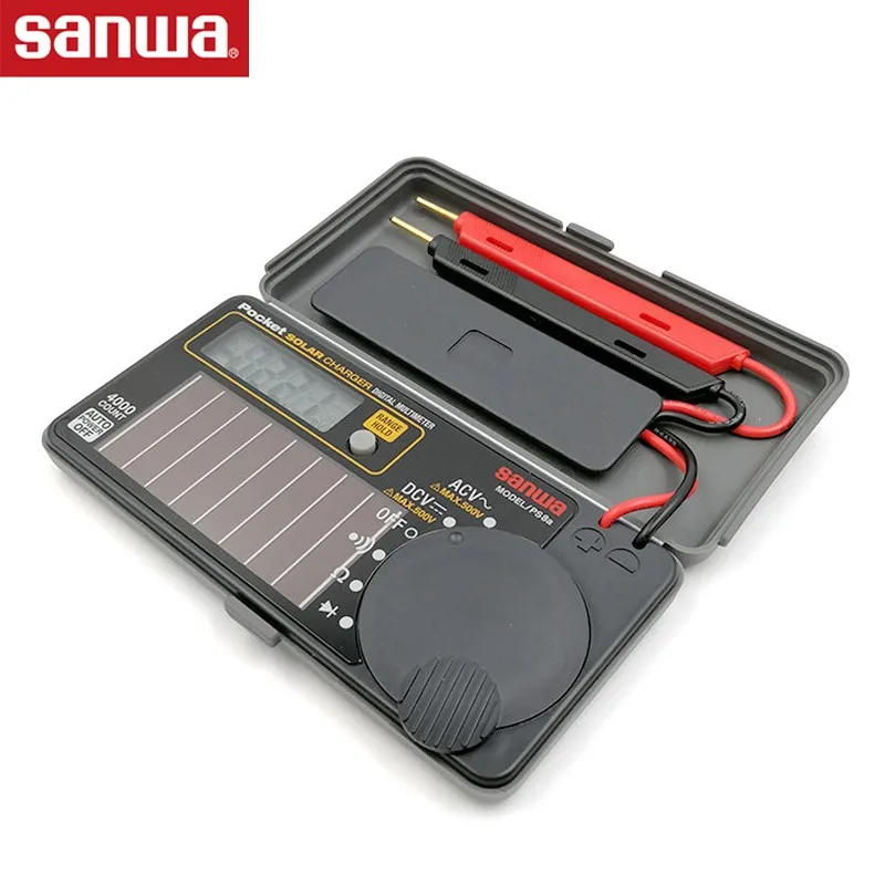 Sanwa PS8a Digital Multimeters / Pocket Type, Solar charge battery DMM, Resistance / On / Diode Test