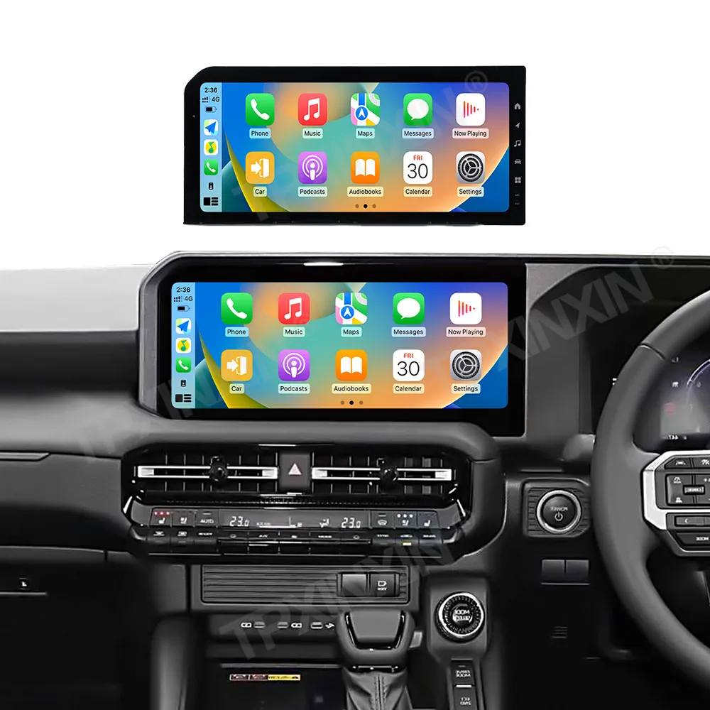أندرويد السيارات لتحديد المواقع والملاحة راديو السيارة Carplay لتويوتا برادو LC250 2024 ستيريو مشغل وسائط متعددة مسجل شرائط 12.3 "رأس #1