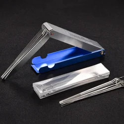 Welding Cutting Torch Nozzle Needles Kit 13 In 1 Tip Files Cleaner Metal Reamers Soldering For Cleaning Gas Orifices
