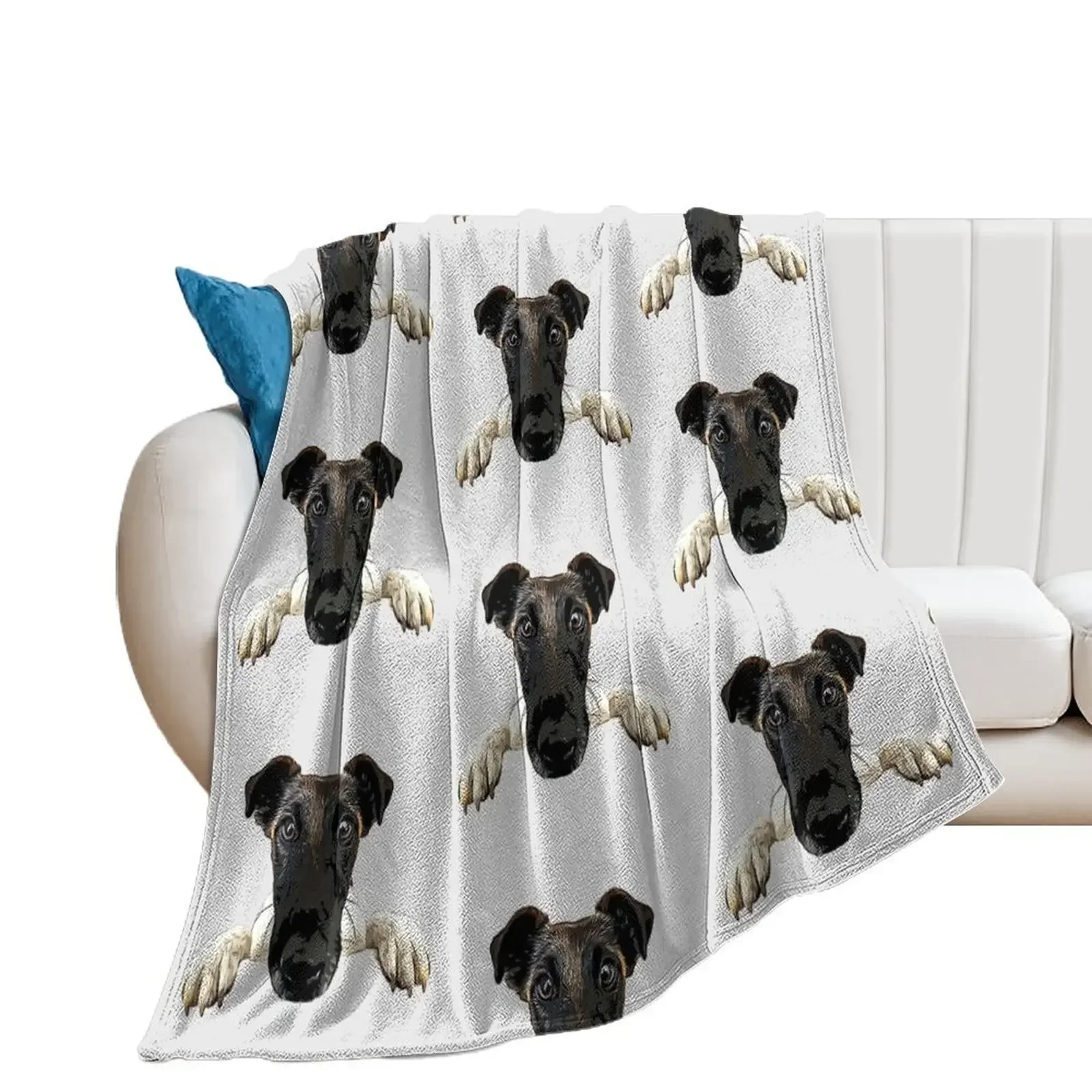 

Fox Terrier Smooth Coated Throw Blanket Decorative Beds warm winter Bed linens Winter beds Blankets