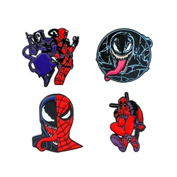 Venom SpiderMan Movie Hero Brooch Pin Backstage Access Lapel Pins Badge for Backpack Clothing Accessories Fans Jewelry