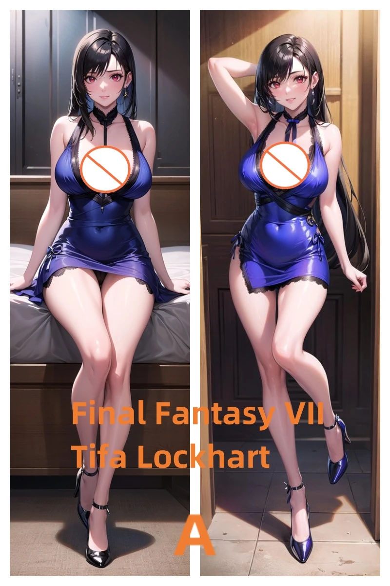 

Dakimakura Anime Pillow Case Final Fantasy VII Tifa Lockhart Double-sided Print Of Life-size Body Pillowcase Can be Customized