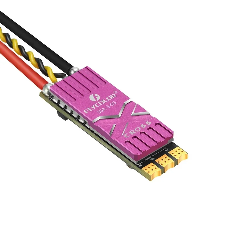 SkyDElFlycolor X-Cross 36A BLheli_32 32Bit 3-5S Brushless ESC DShot1200 W/ Telemetry For RC 10mm Arm Racing Car Spare Part