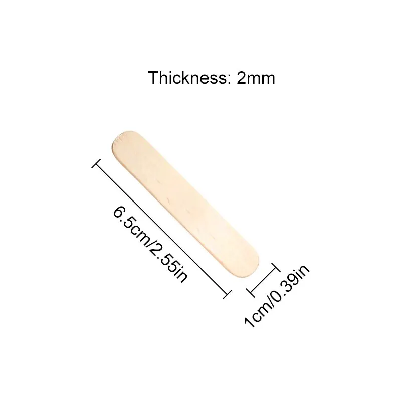 50pcs Natural Wooden Ice Cream Popsicle Sticks Wood Stick Ice Cream Spoon Hand Art Ice Cream Ice Cube Lollipop Cake Tools