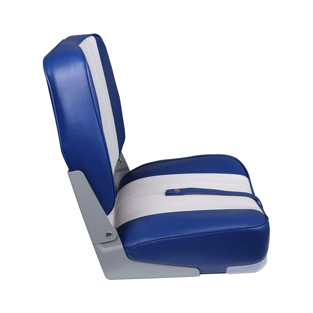 ISURE MARINE Deluxe Сиденье для лодки с низкой спинкой, складное сиденье для лодки, складное сиденье для рыбацкой лодки, красный/синий