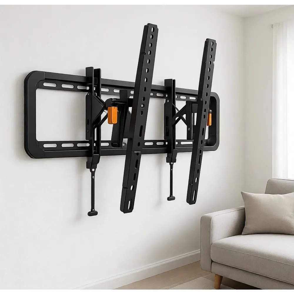 

Премиальное настенное крепление для телевизоров с диагональю от 42 до 90 дюймов, до 150 фунтов, наклон 15 градусов, вылет 6 дюймов