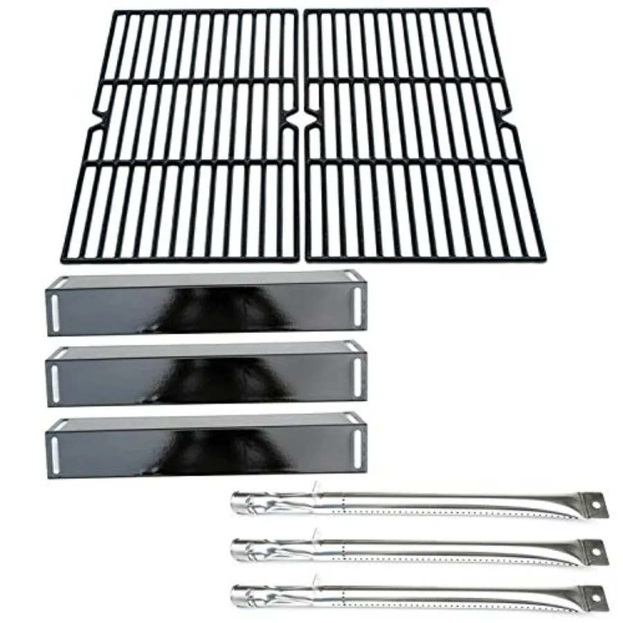 

Direct store Parts Kit DG118 Replacement for BBQ Grillware GGPL-2100 Gas Grill Burners Heat Plates Cooking grids