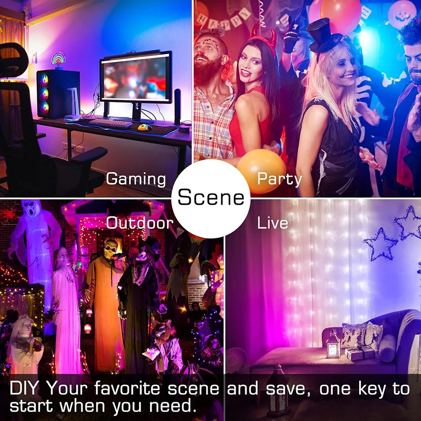 RGBCW スマート Led フラッドライト 50W、500W 相当屋外変色 LED 景観ライト、1600 万色 & タイミング & 音楽同期