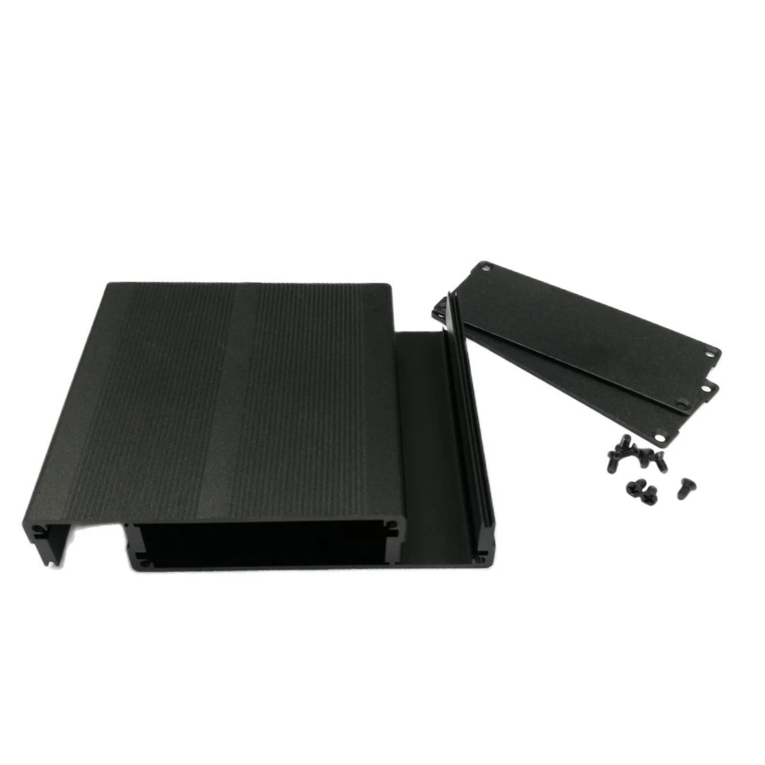 1pc Aluminium Gehäuse Instrument Shell Elektronik PCB Projekt Box Fall DIY 97*40*100mm Schwarz NEUE