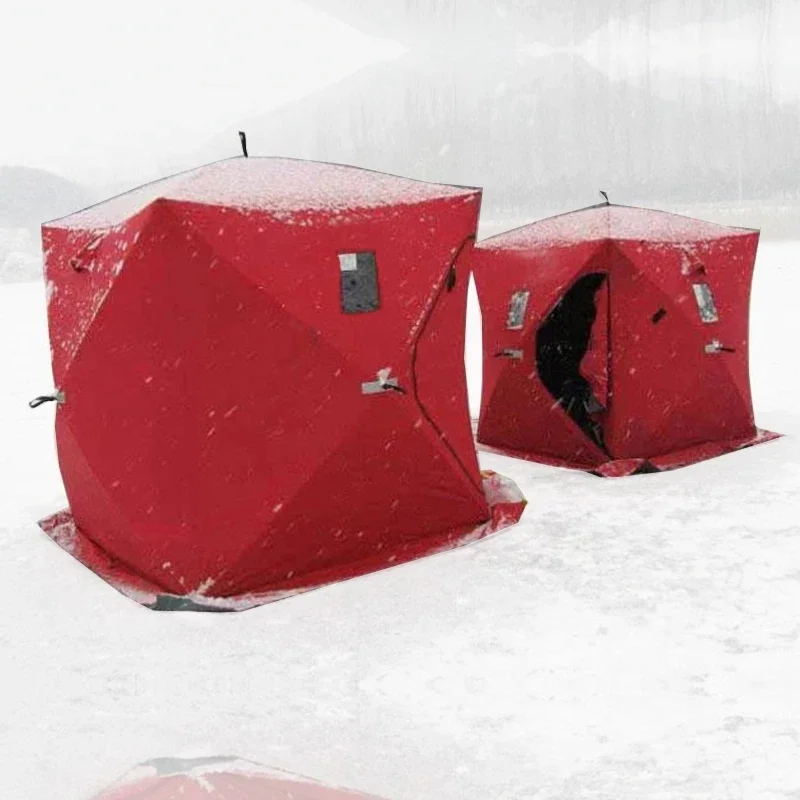 China Manufacturer Outdoor Winter Ice Cube Pop Up Winter Series Portable Ice Fishing Tent