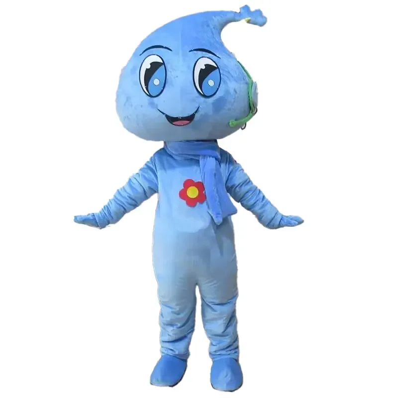 Cartoon Water Drop Mascot Costumes Environmental Protection Cute Small Water Drop Cosplay Props Party Festival Performance Set
