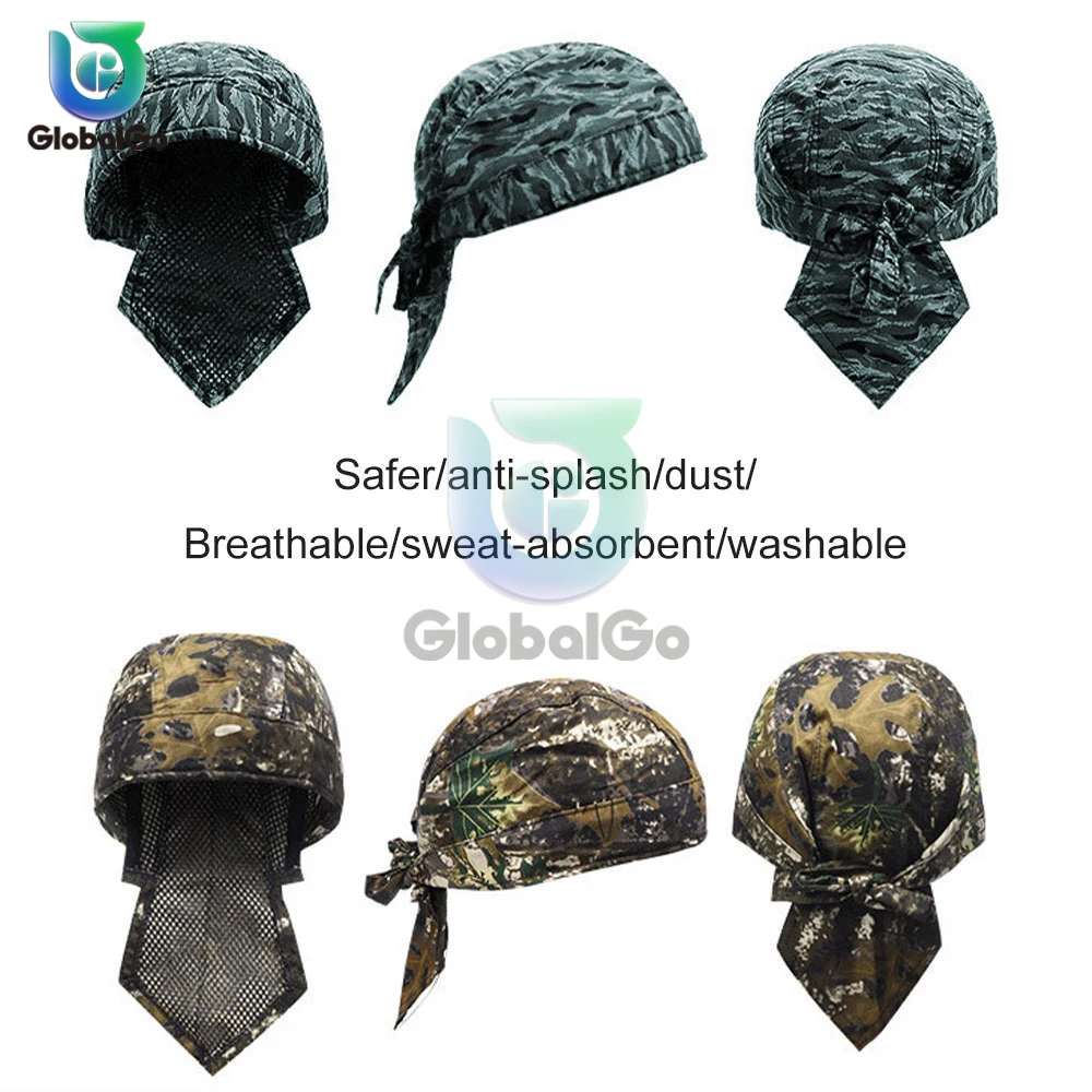 Anti-escaldante Hat Work Cap Chapéu de Soldagem Protetora Retardador de Chamas Cabeça Resistente ao Fogo tipo Bandana Soldador de Seguro de Trabalho