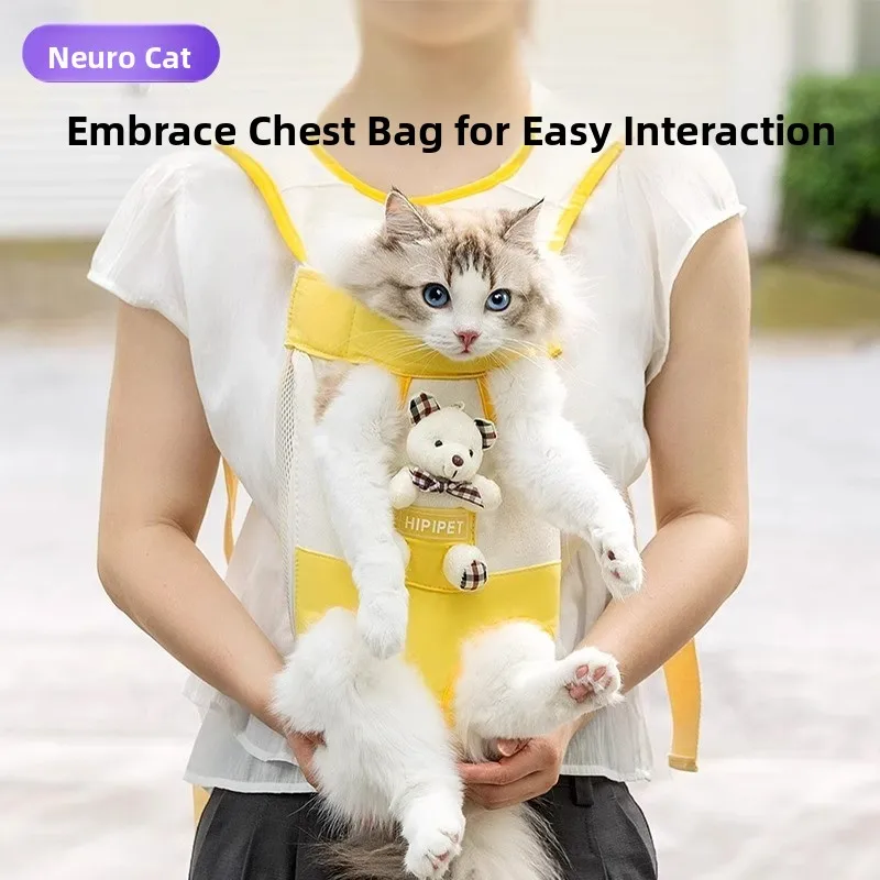 

Легкая портативная сумка-переноска для животных Hipidog с двойными плечевыми ремнями для прогулок на улице, туристическое снаряжение