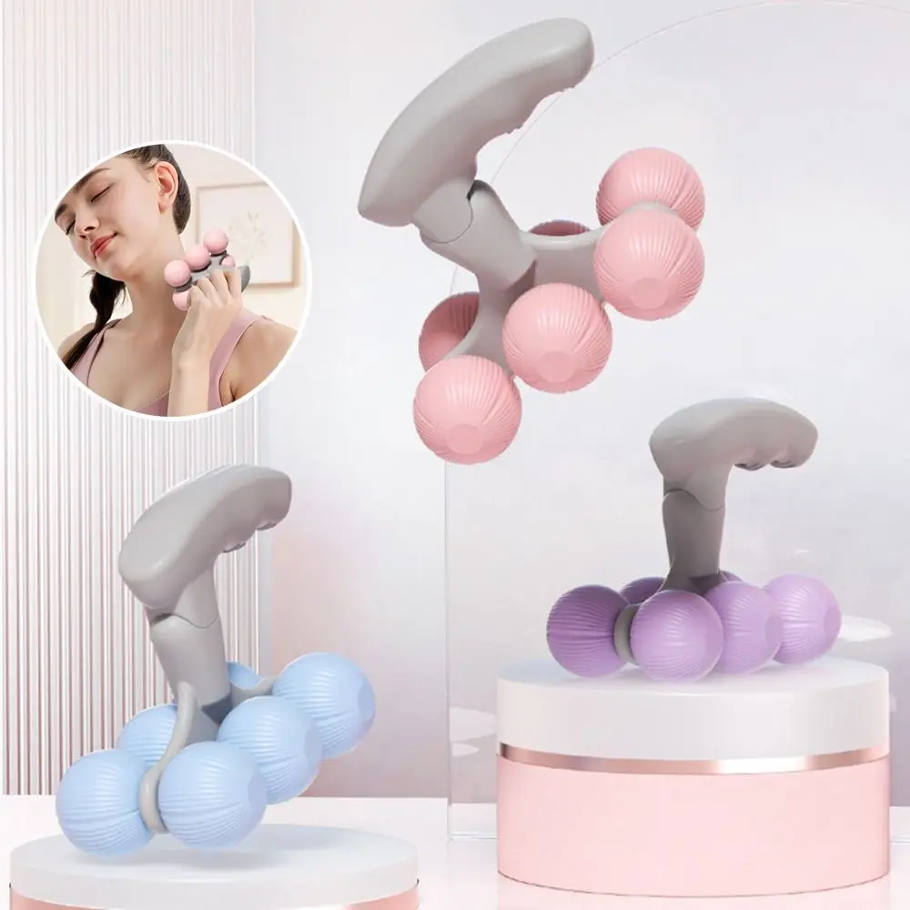 

Портативный ручной массажер для спины и тела: бесшумный, для расслабления мышц, с роликовым шариком, комфортный массаж ног и шеи