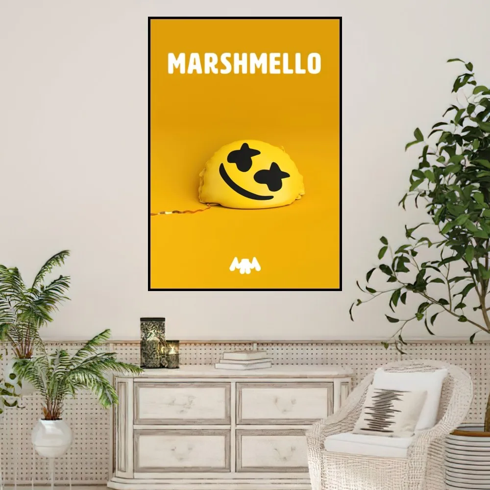 DJ M-Marshmello Singer Poster Prints Wall Painting Bedroom Living Room Decoration Office Home